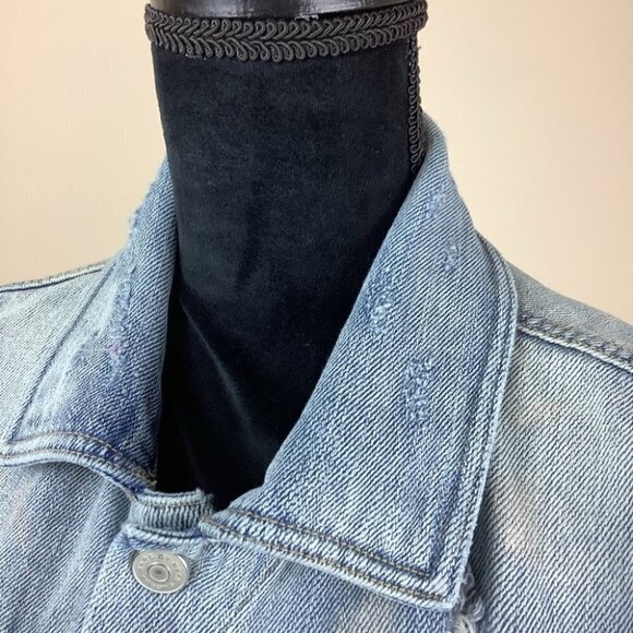 𝅺MARC JACOBS DENIM DISTRESSED JACKET (Marc by) - Picture 7 of 14